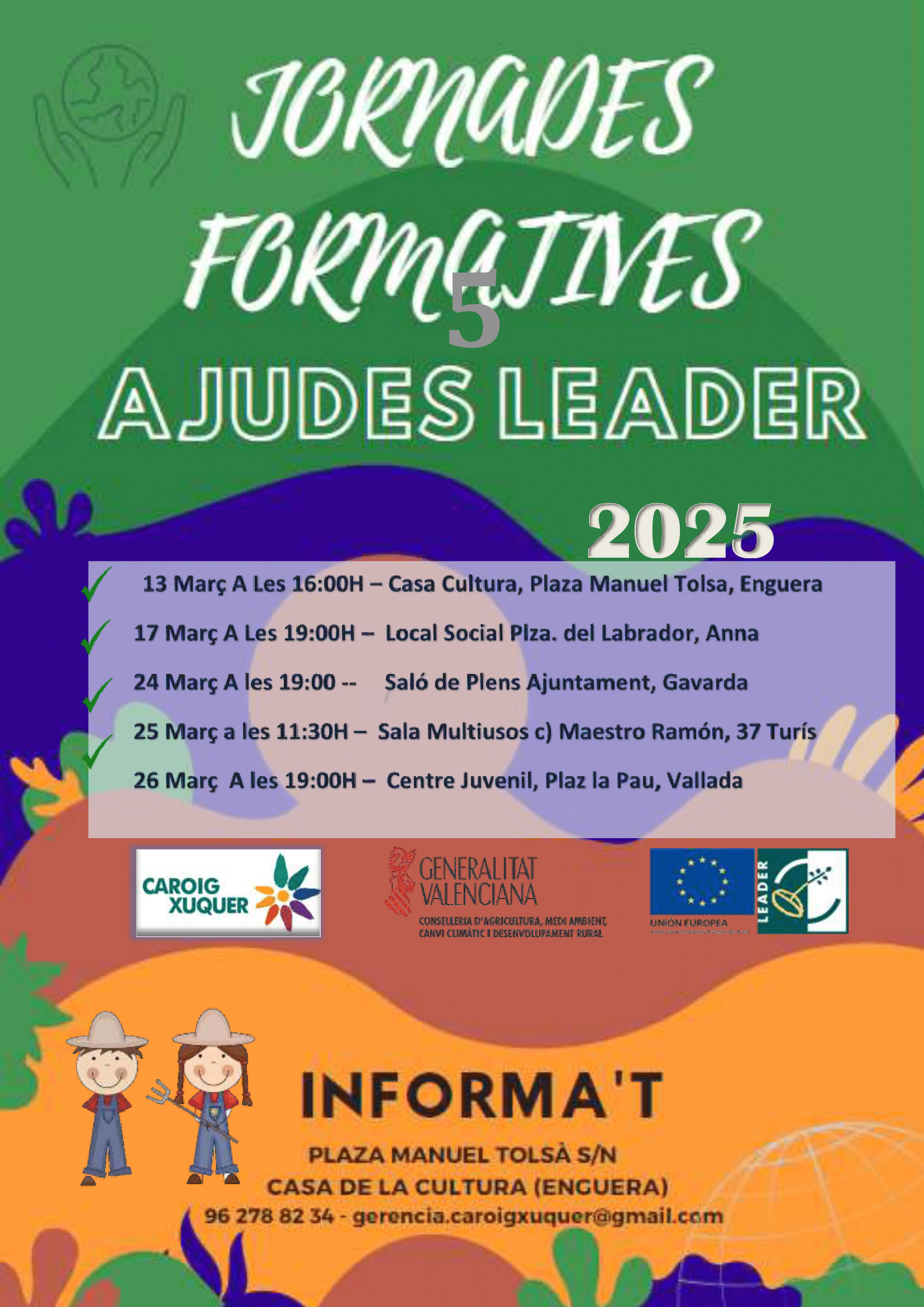nuevas jornadas informativas ayudas leader