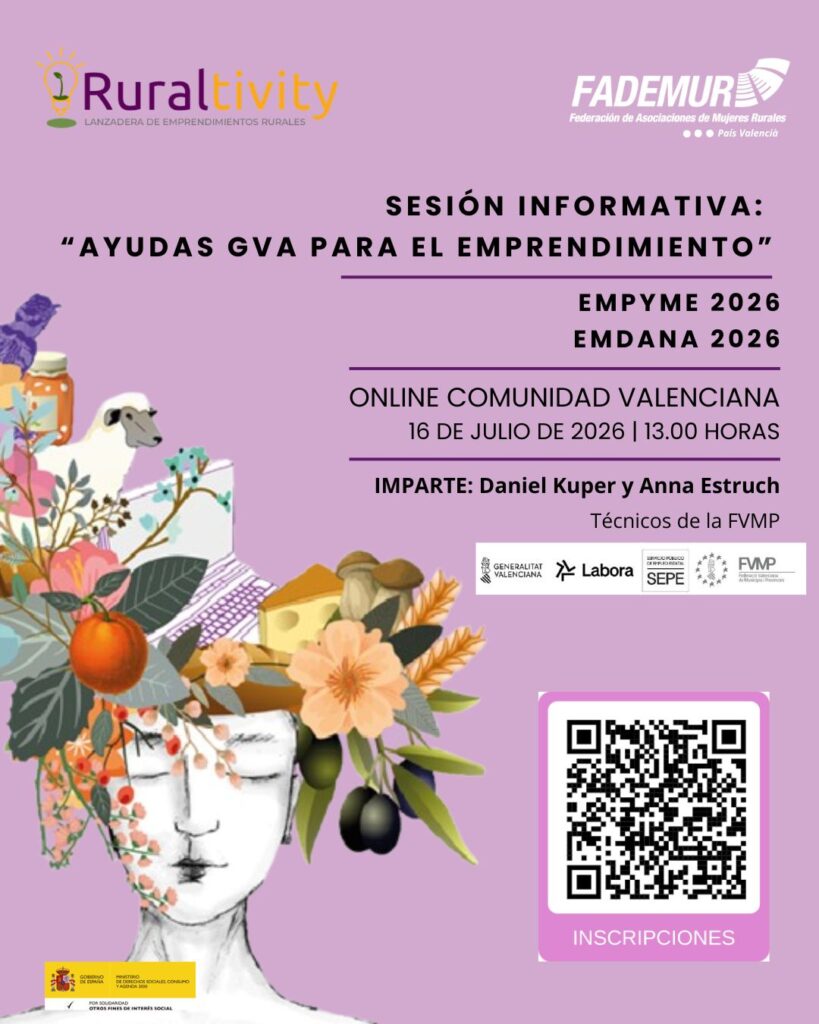 Jornada informativa online sobre las ayudas de la Generalitat Valenciana al emprendimiento
